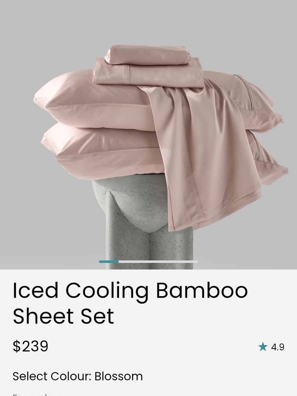 Cooling Bamboo Sheet Set in Blossom Pink - Premium Soft Bedding